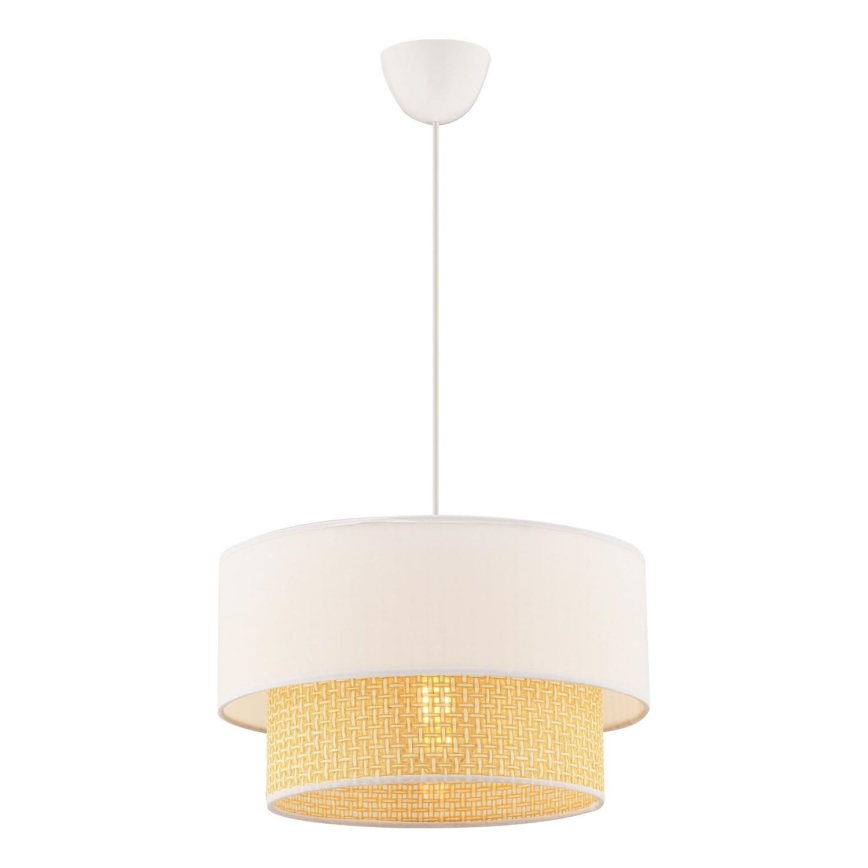 Lampa wisząca ECHO 1xE27/60W/230V kremowy/beżowy