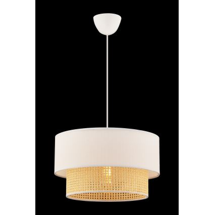 Lampa wisząca ECHO 1xE27/60W/230V kremowy/beżowy