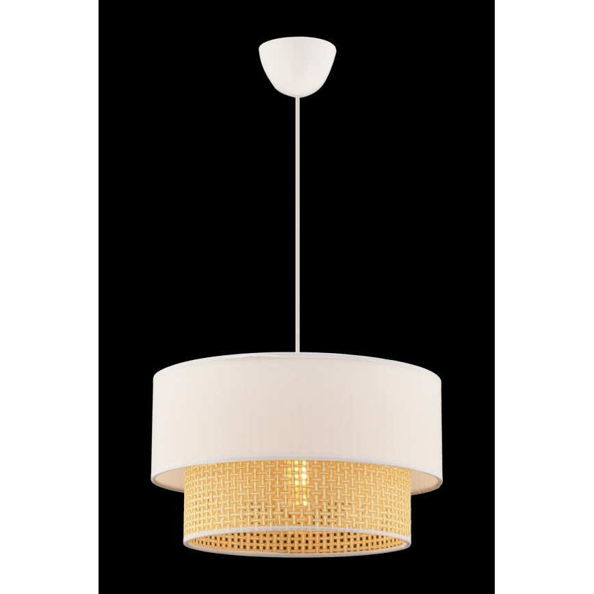 Lampa wisząca ECHO 1xE27/60W/230V kremowy/beżowy