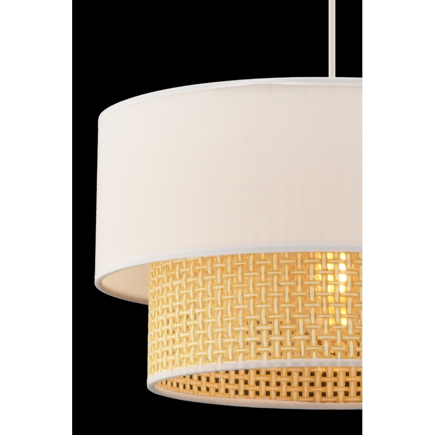 Lampa wisząca ECHO 1xE27/60W/230V kremowy/beżowy