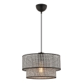 Lampa wisząca ECHO 1xE27/60W/230V szara/czarna