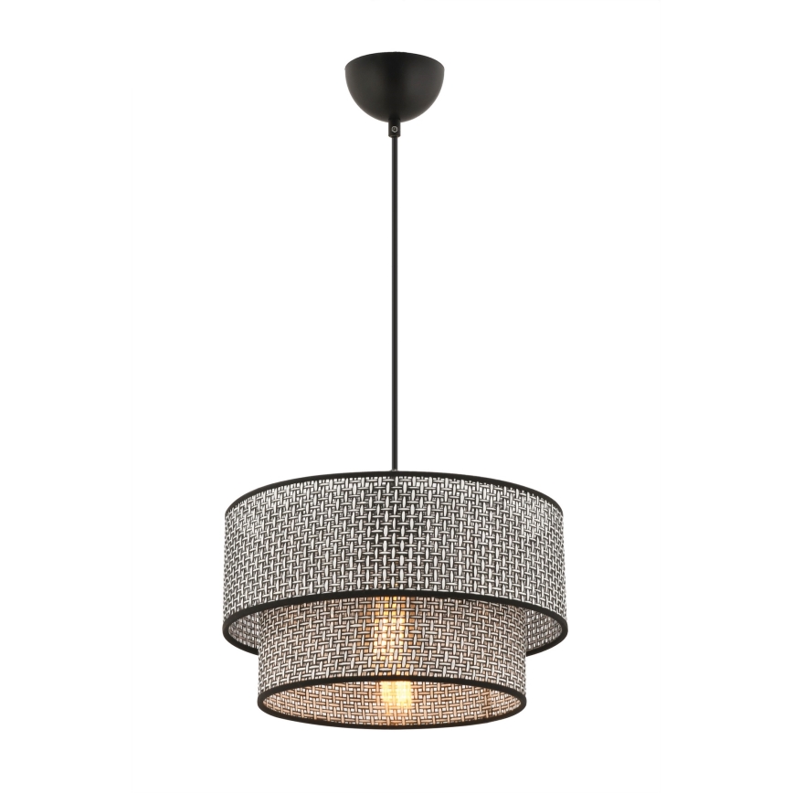 Lampa wisząca ECHO 1xE27/60W/230V szara/czarna