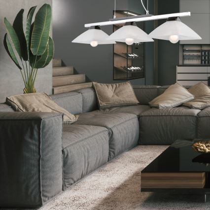 Lampa wisząca na linkach ELA 3xE27/60W/230V buk