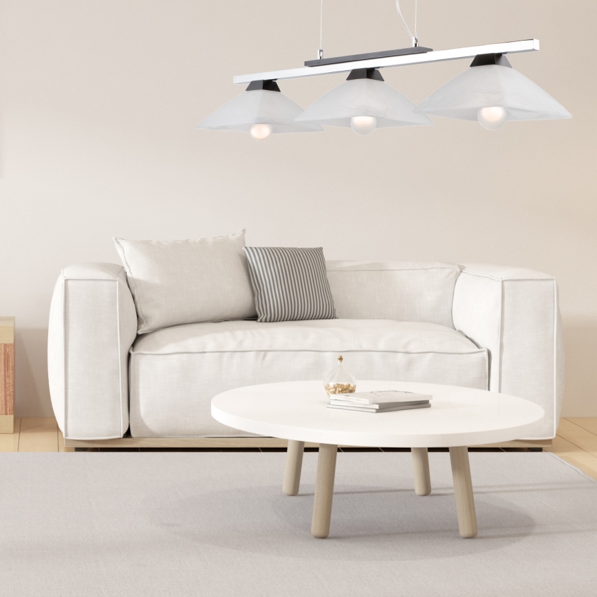 Lampa wisząca na linkach ELA 3xE27/60W/230V buk