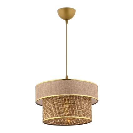 Lampa wisząca ERO 1xE27/60W/230V brązowo-złota