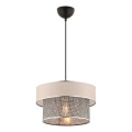 Lampa wisząca ERO 1xE27/60W/230V kremowa/szara