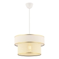 Lampa wisząca ERO 1xE27/60W/230V kremowa/złota