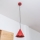 Lampa wisząca ETNA na przewodzie 1xE27/15W/230V Ø 18,5 cm czerwona