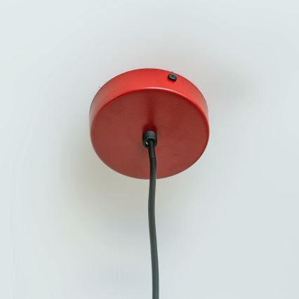 Lampa wisząca ETNA na przewodzie 1xE27/15W/230V Ø 18,5 cm czerwona