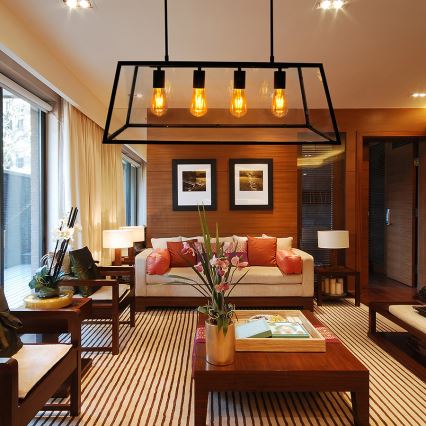 Lampa wisząca FINLAND 4xE27/60W/230V