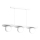 Lampa wisząca FLAT 3xE27/15W/230V biała
