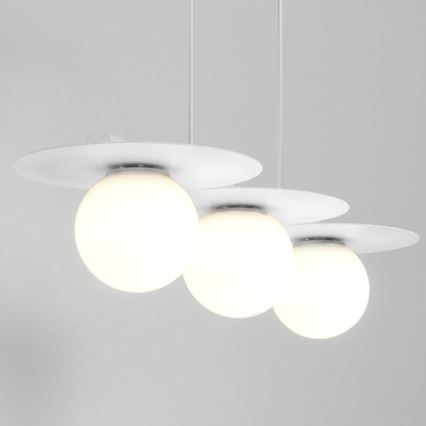 Lampa wisząca FLAT 3xE27/15W/230V biała