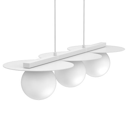 Lampa wisząca FLAT 3xE27/15W/230V biała
