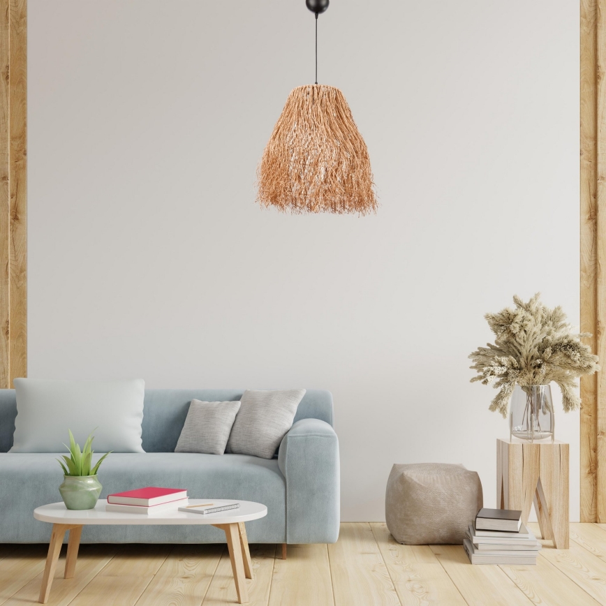 Lampa wisząca FRINGE 1xE27/40W/230V rafia