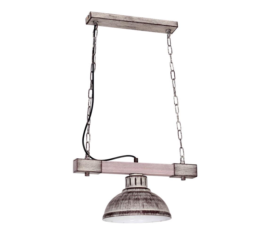Lampa wisząca HAKON 1xE27/60W/230V szara