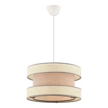 Lampa wisząca HALO 1xE27/60W/230V beżowa/kremowa