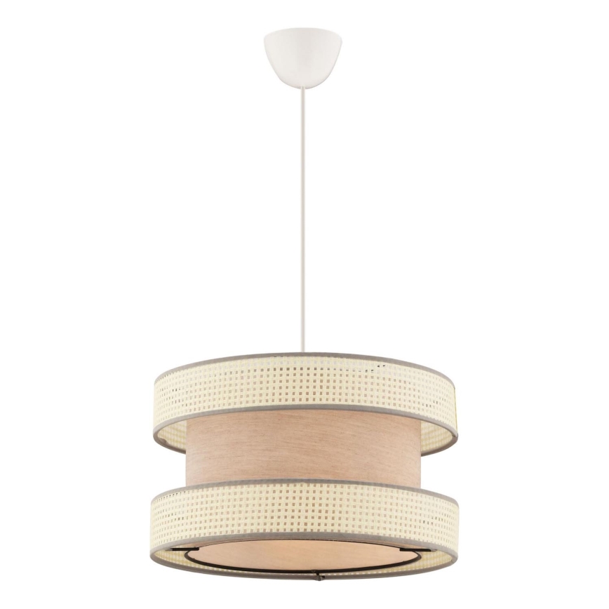 Lampa wisząca HALO 1xE27/60W/230V beżowa/kremowa
