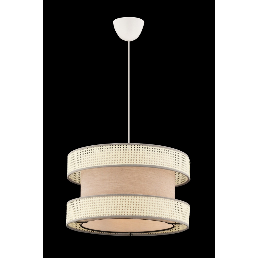 Lampa wisząca HALO 1xE27/60W/230V beżowa/kremowa