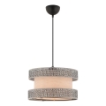 Lampa wisząca HALO 1xE27/60W/230V beżowa/szara