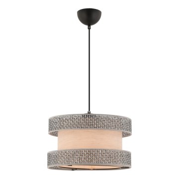 Lampa wisząca HALO 1xE27/60W/230V beżowa/szara