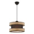 Lampa wisząca HALO 1xE27/60W/230V brązowa/beżowa