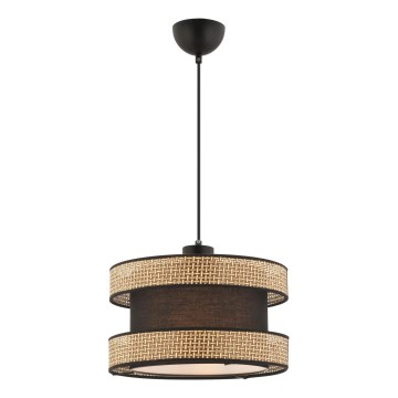 Lampa wisząca HALO 1xE27/60W/230V brązowa/beżowa