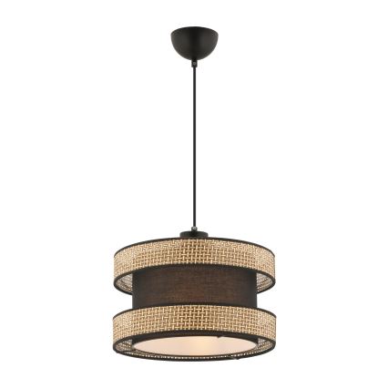Lampa wisząca HALO 1xE27/60W/230V brązowa/beżowa
