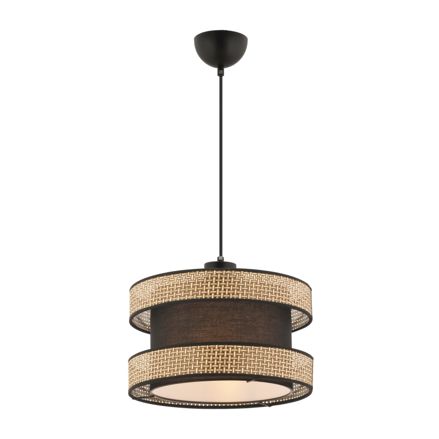 Lampa wisząca HALO 1xE27/60W/230V brązowa/beżowa