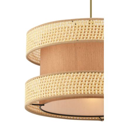 Lampa wisząca HALO 1xE27/60W/230V brązowa/beżowa