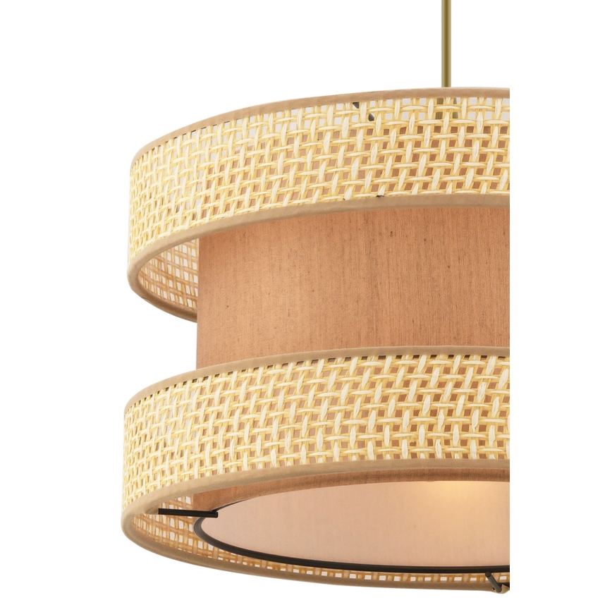 Lampa wisząca HALO 1xE27/60W/230V brązowa/beżowa