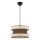 Lampa wisząca HALO 1xE27/60W/230V brązowa/kremowa