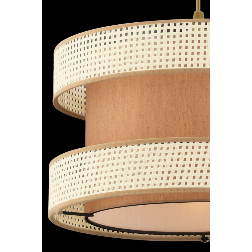 Lampa wisząca HALO 1xE27/60W/230V brązowa/kremowa