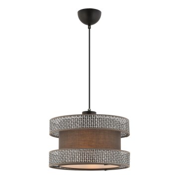 Lampa wisząca HALO 1xE27/60W/230V brązowa/szara