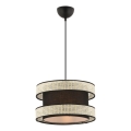 Lampa wisząca HALO 1xE27/60W/230V czarny/kremowy