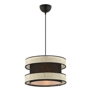 Lampa wisząca HALO 1xE27/60W/230V czarny/kremowy