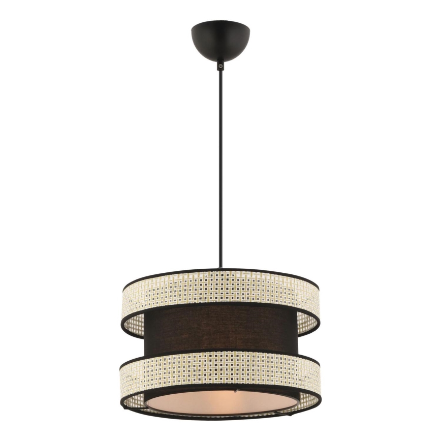 Lampa wisząca HALO 1xE27/60W/230V czarny/kremowy