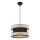 Lampa wisząca HALO 1xE27/60W/230V czarny/kremowy