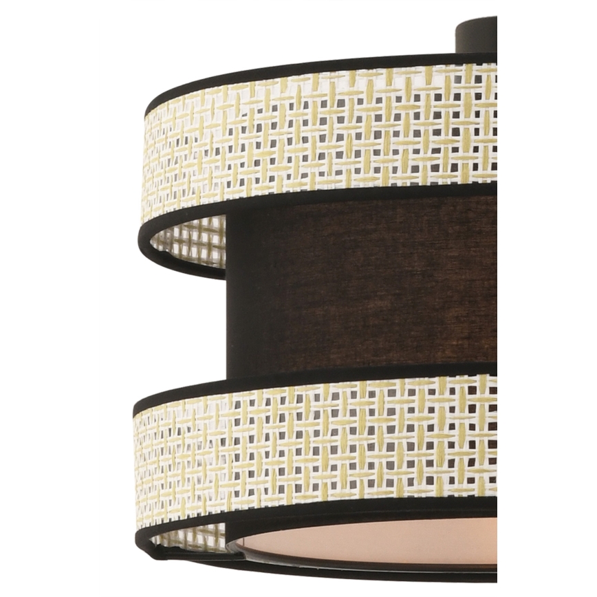 Lampa wisząca HALO 1xE27/60W/230V czarny/kremowy