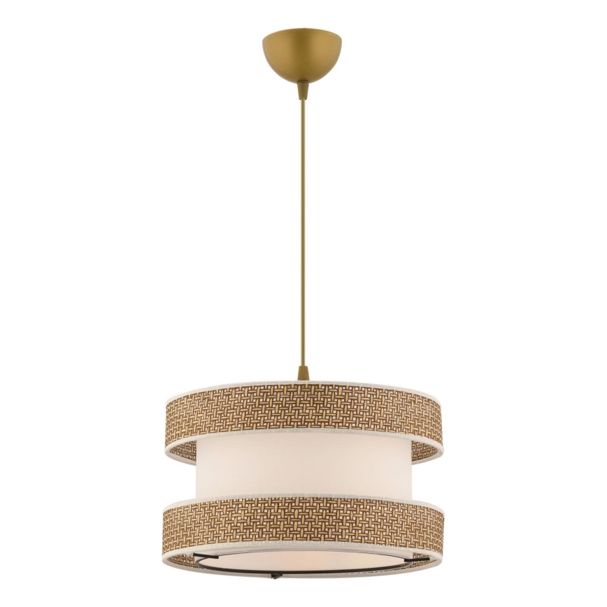 Lampa wisząca HALO 1xE27/60W/230V kremowa/beżowa