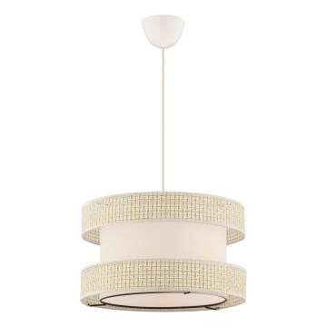 Lampa wisząca HALO 1xE27/60W/230V kremowa