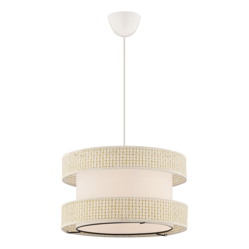 Lampa wisząca HALO 1xE27/60W/230V kremowa