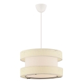 Lampa wisząca HALO 1xE27/60W/230V kremowa