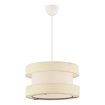 Lampa wisząca HALO 1xE27/60W/230V kremowa