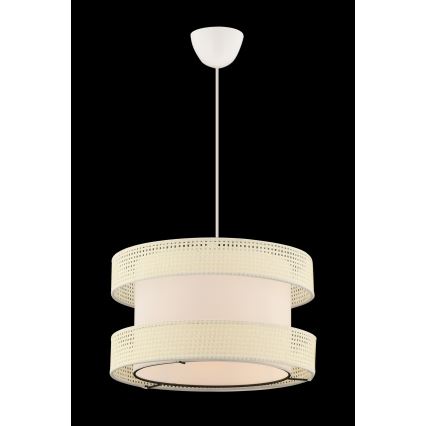 Lampa wisząca HALO 1xE27/60W/230V kremowa