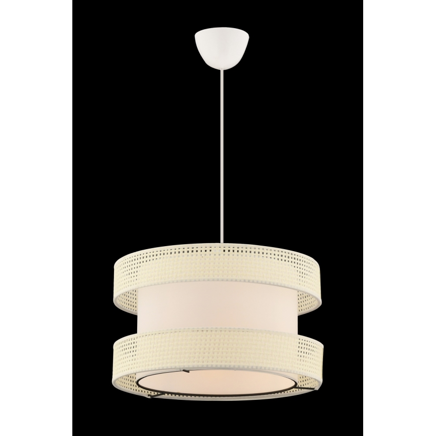 Lampa wisząca HALO 1xE27/60W/230V kremowa