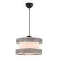 Lampa wisząca HALO 1xE27/60W/230V kremowa/szara
