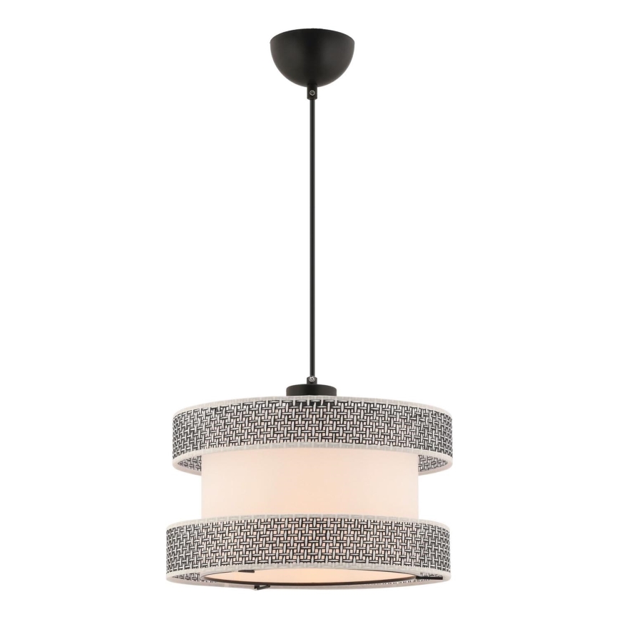 Lampa wisząca HALO 1xE27/60W/230V kremowa/szara
