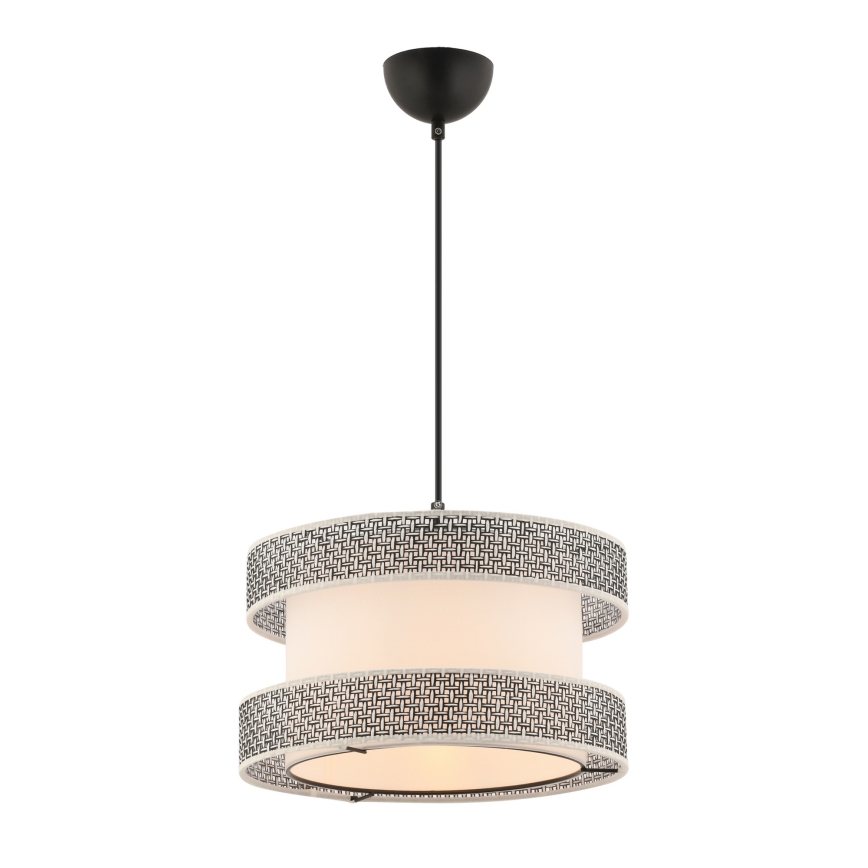 Lampa wisząca HALO 1xE27/60W/230V kremowa/szara