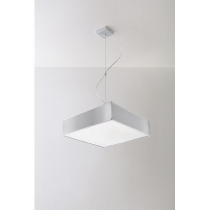 Lampa wisząca HORUS 35 2xE27/60W/230V szary