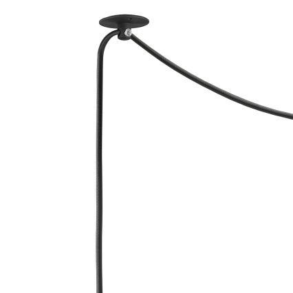 Lampa wisząca na linkę INA 1xE27/42W/230V czarna